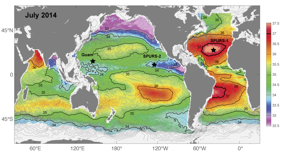 Salinity map